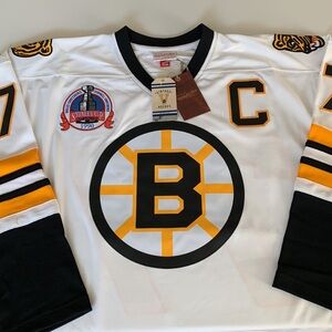 Ray Bourque Boston Bruins Mitchell & Ness Blue Line Vintage Hockey Jersey